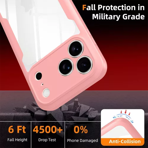 Techsuit - ColorVerse 360 Series + Screen Protector - iPhone 18 Pro Max / iPhone 17 Pro Max - Pink
