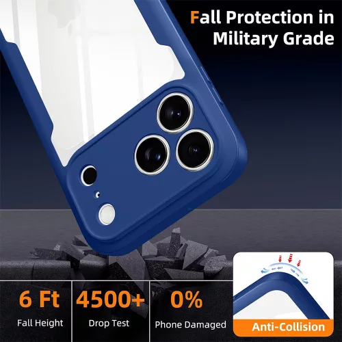 Techsuit - ColorVerse 360 Series + Screen Protector - iPhone 18 Pro Max / iPhone 17 Pro Max - Blue