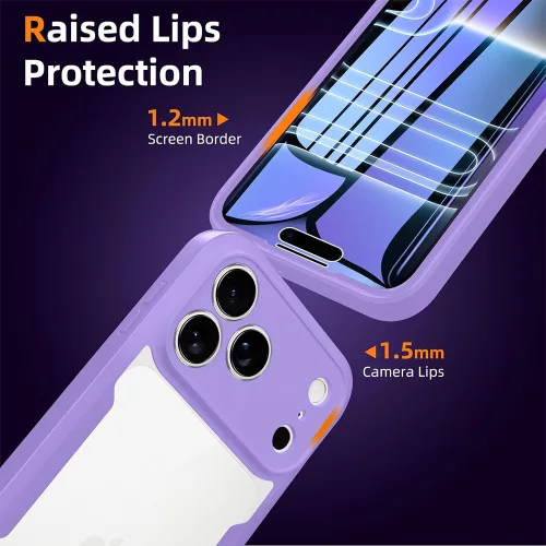 Techsuit - ColorVerse 360 Series + Screen Protector - iPhone 18 Pro Max / iPhone 17 Pro Max - Purple