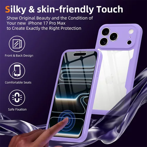 Techsuit - ColorVerse 360 Series + Screen Protector - iPhone 18 Pro Max / iPhone 17 Pro Max - Purple