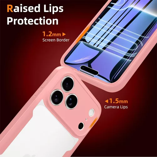 Techsuit - ColorVerse 360 Series + Screen Protector - iPhone 18 Pro / iPhone 17 Pro - Pink