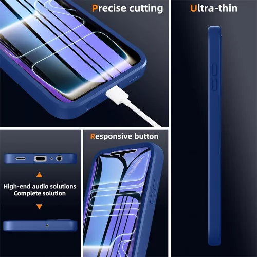 Techsuit - ColorVerse 360 Series + Screen Protector - iPhone 18 Pro / iPhone 17 Pro - Blue