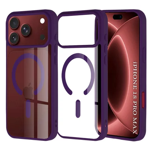Techsuit - MagSafe Pro tok - iPhone 18 Pro Max / iPhone 17 Pro Max - Lila