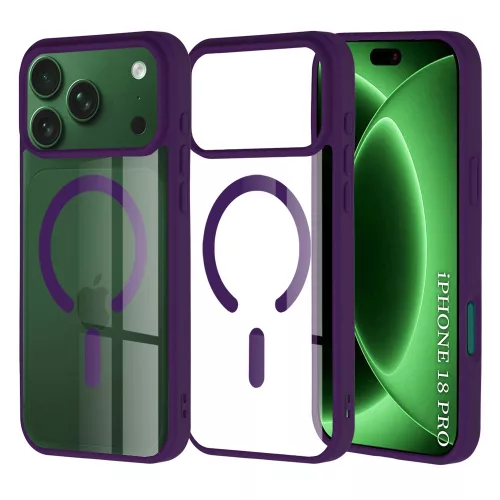 Techsuit - MagSafe Pro tok - iPhone 18 Pro / iPhone 17 Pro - Lila