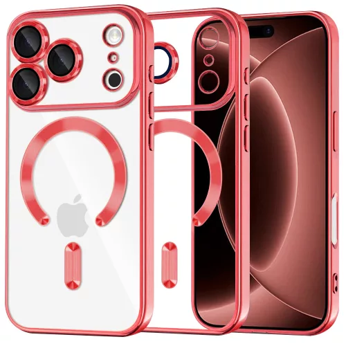 Techsuit - Luxury Crystal MagSafe - iPhone 18 Pro Max / iPhone 17 Pro Max - Red