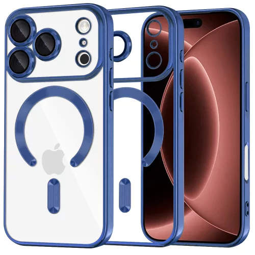 Techsuit - Luxury Crystal MagSafe - iPhone 18 Pro Max / iPhone 17 Pro Max - Deep Blue