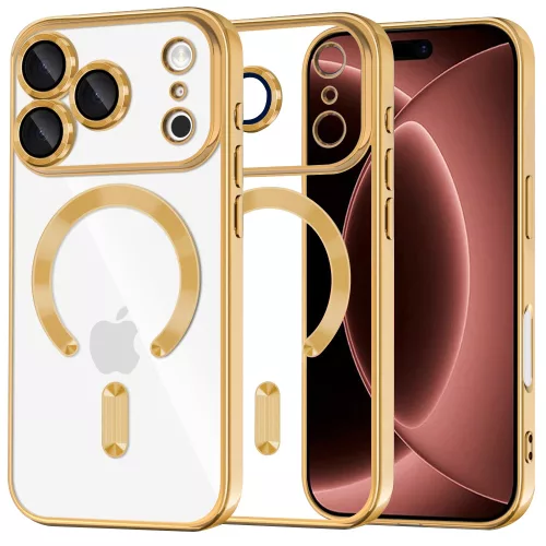 Techsuit - Luxury Crystal MagSafe - iPhone 18 Pro Max / iPhone 17 Pro Max - Gold