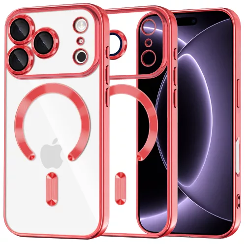 Techsuit - Luxury Crystal MagSafe - iPhone 18 Pro / iPhone 17 Pro - Red