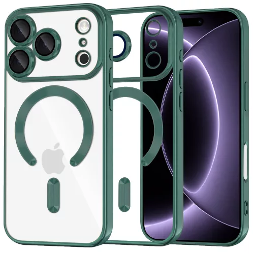 Techsuit - Luxury Crystal MagSafe - iPhone 18 Pro / iPhone 17 Pro - Deep Green