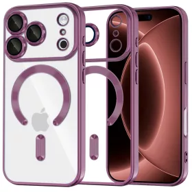   Techsuit - Luxury Crystal MagSafe - iPhone 18 Pro Max / iPhone 17 Pro Max - Dark Cherry