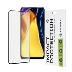   Techsuit - 111D Full Cover / Full Glue üvegfólia - Xiaomi Redmi Note 10 5G / Poco M3 Pro 5G - Fekete széllel