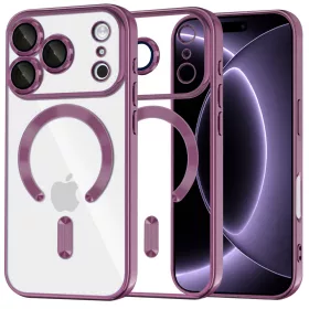   Techsuit - Luxury Crystal MagSafe - iPhone 18 Pro / iPhone 17 Pro - Dark Cherry