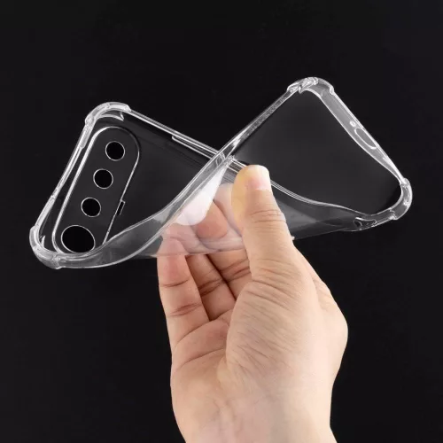 Techsuit - Shockproof Átlátszó Ütésálló Szilikon tok - Realme 16 5G - Átlátszó