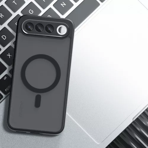 Techsuit - PureFrost MagSafe Ütésálló tok - Realme 16 5G - Matt fekete