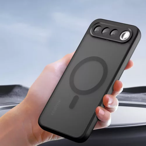 Techsuit - PureFrost MagSafe Ütésálló tok - Realme 16 5G - Matt fekete