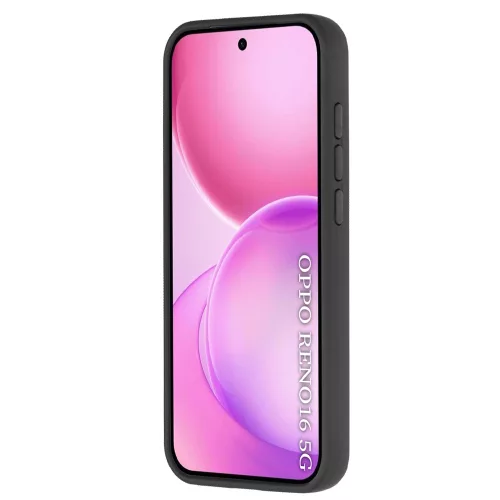 Techsuit - Glinth gyűrűs tok - Oppo Reno16 / Reno16 Pro - Fekete