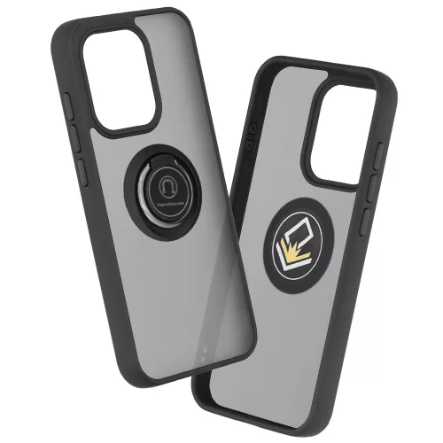 Techsuit - Glinth gyűrűs tok - Oppo Reno16 / Reno16 Pro - Fekete