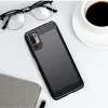 Techsuit - Carbon szilikon tok - Xiaomi Redmi Note 10 5G / Poco M3 Pro 5G - Fekete