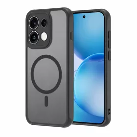   Techsuit - HaloFrost II MagSafe tok - Oppo Reno16 Pro - Fekete