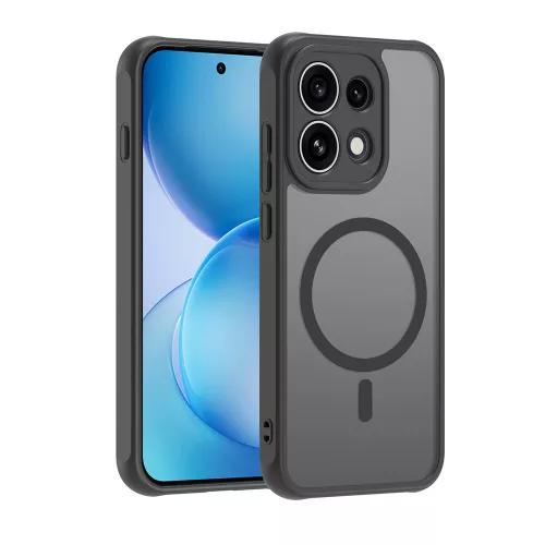 Techsuit - HaloFrost II MagSafe tok - Oppo Reno16 Pro - Fekete