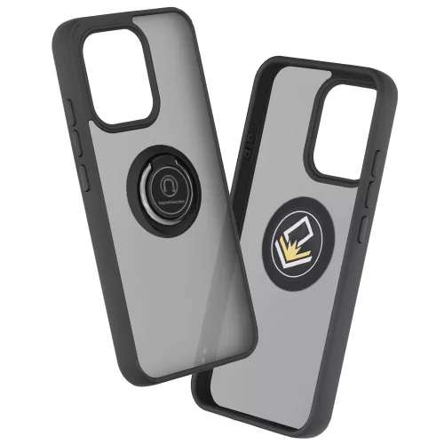 Techsuit - Glinth gyűrűs tok - Oppo Reno16 F / Reno16 FS - Fekete