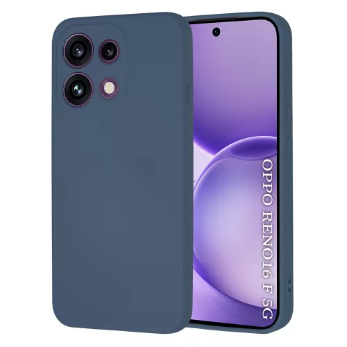 Techsuit - SoftFlex szilikon tok - Oppo Reno16 F / Reno16 FS - Sötétkék