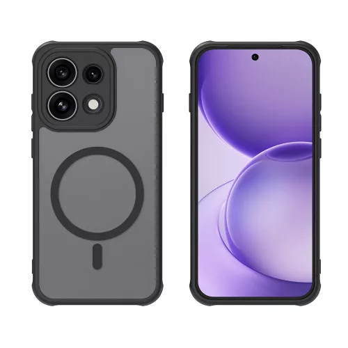Techsuit - HaloFrost II MagSafe tok - Oppo Reno16 F / Reno16 FS - Fekete