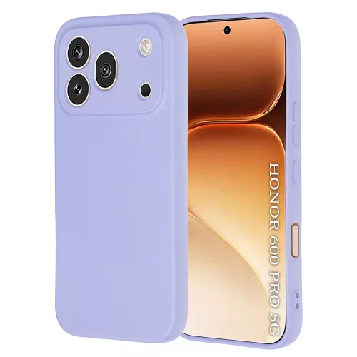 Techsuit - SoftFlex szilikon tok - Honor 600 Pro - Világos lila
