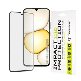   Techsuit - 111D Full Cover / Full Glue Glass - Realme P4x 4G / P4 Lite 4G - Black