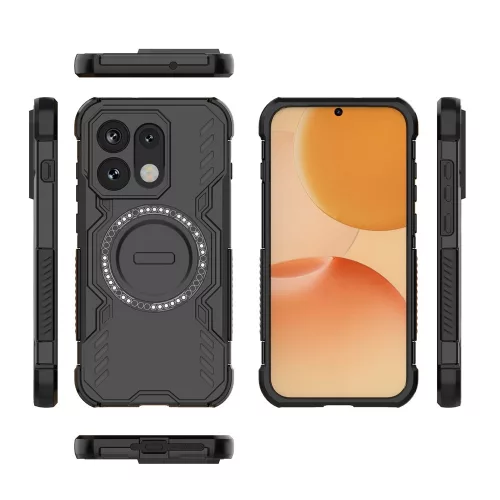 Techsuit - ArmorMag ütésálló tok - Oppo Reno16 / Reno16 Pro - Fekete