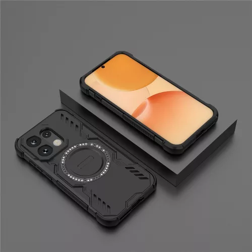 Techsuit - ArmorMag ütésálló tok - Oppo Reno16 / Reno16 Pro - Fekete
