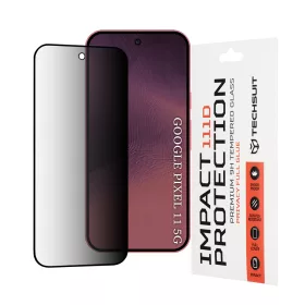  Techsuit - 111D Privacy Full Glue - Google Pixel 11 / Pixel 11 Pro - Black