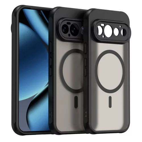 Techsuit - HaloFrost II MagSafe tok - Google Pixel 11 Pro - Fekete