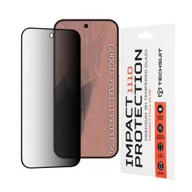   Techsuit - 111D Privacy Full Glue - Google Pixel 11 Pro XL - Black