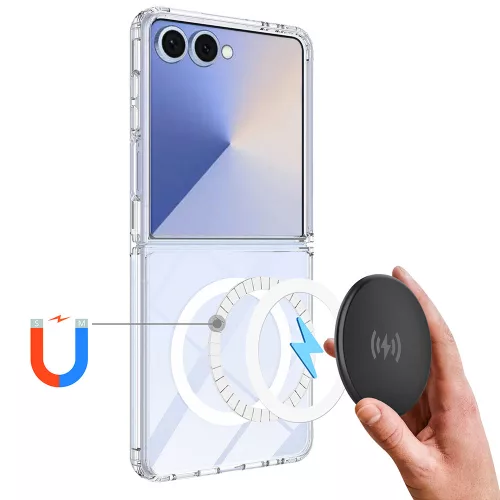 Techsuit - MagSafe Pro tok - Samsung Galaxy Z Flip8 - Átlátszó
