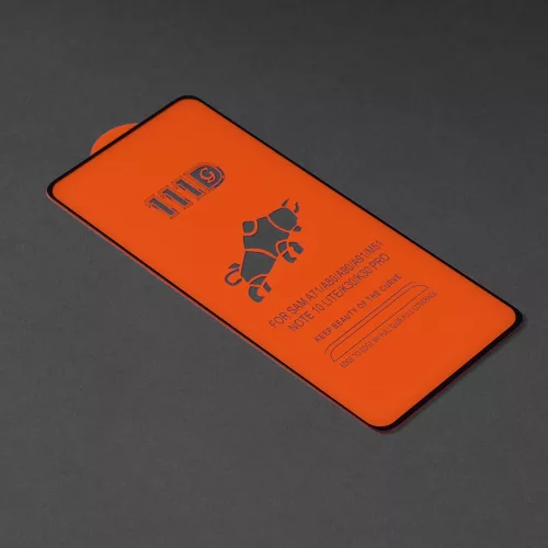 Techsuit - 111D Full Cover / Full Glue üvegfólia - Xiaomi Redmi Note 10 Pro / Note 10 Pro Max - Fekete széllel
