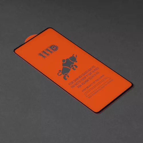 Techsuit - 111D Full Cover / Full Glue üvegfólia - Xiaomi Redmi Note 10 4G / Note 10S / Poco M5s - Fekete széllel