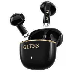   Guess - Wireless Earbuds Glossy Gold Line Classic (GUTWSG3HGECK) - Half-in-ear, Bluetooth, TWS, Small Round Design - Black