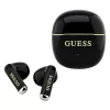 Guess - Wireless Earbuds Glossy Gold Line Classic (GUTWSG3HGECK) - Half-in-ear, Bluetooth, TWS, Small Round Design - Black