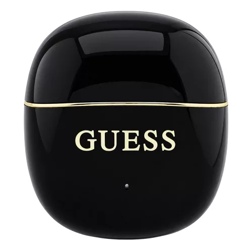 Guess - Wireless Earbuds Glossy Gold Line Classic (GUTWSG3HGECK) - Half-in-ear, Bluetooth, TWS, Small Round Design - Black