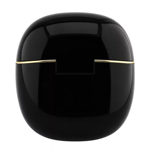 Guess - Wireless Earbuds Glossy Gold Line Classic (GUTWSG3HGECK) - Half-in-ear, Bluetooth, TWS, Small Round Design - Black