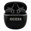 Guess - Wireless Earbuds Glossy Gold Line Classic (GUTWSG3HGECK) - Half-in-ear, Bluetooth, TWS, Small Round Design - Black