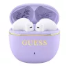Guess - Wireless Earbuds Glossy Gold Line Classic (GUTWSG3HGECU) - Half-in-ear, Bluetooth, TWS, Small Round Design - Purple