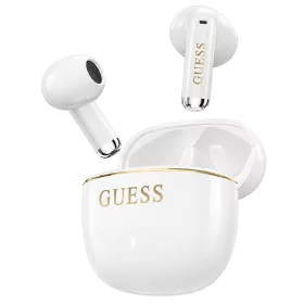   Guess - Wireless Earbuds Glossy Gold Line Classic (GUTWSG3HGECH) - Half-in-ear, Bluetooth, TWS, Small Round Design - White