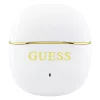 Guess - Wireless Earbuds Glossy Gold Line Classic (GUTWSG3HGECH) - Half-in-ear, Bluetooth, TWS, Small Round Design - White