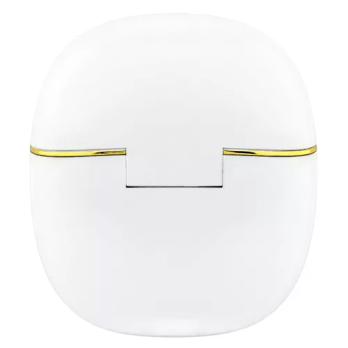 Guess - Wireless Earbuds Glossy Gold Line Classic (GUTWSG3HGECH) - Half-in-ear, Bluetooth, TWS, Small Round Design - White