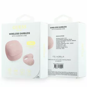   Guess - Wireless Earbuds Mini Classic (GUTWSW85LEEP) - Open-ear, Bluetooth, TWS, Sport Design - Pink