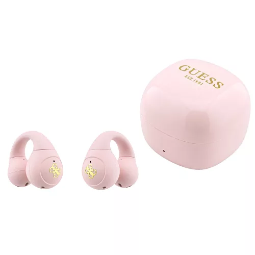 Guess - Wireless Earbuds Mini Classic (GUTWSW85LEEP) - Open-ear, Bluetooth, TWS, Sport Design - Pink