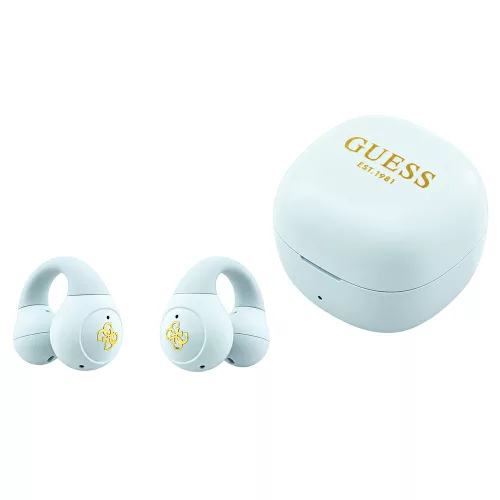 Guess - Wireless Earbuds Mini Classic (GUTWSW85LEEQ) - Open-ear, Bluetooth, TWS, Sport Design - Turquoise