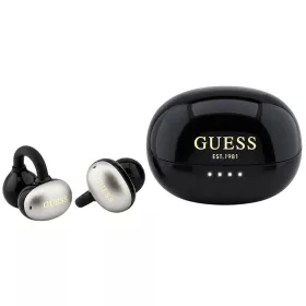   Guess - Wireless Earbuds Metalic Finish Electropated Parts Classic (GUTWSOL3MEGK) - OWS Ear-phones, BT5.4, 300mAh - Black